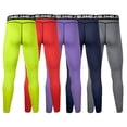 thumbnail image 2 of Pantalon de Sport de Compression pour Hommes, Leggings, Bas de Course Serrés E7L1, 2 of 9