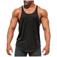 thumbnail image 2 of Plebaso Cotton Tank Tops for Men Workout Sleeveless Muscle Shirts Lightweight Summer Athletic Running Tee, 2 of 7
