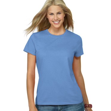 Hanes T-shirt Nano-T pour Femmes, P, Bleu Caroline