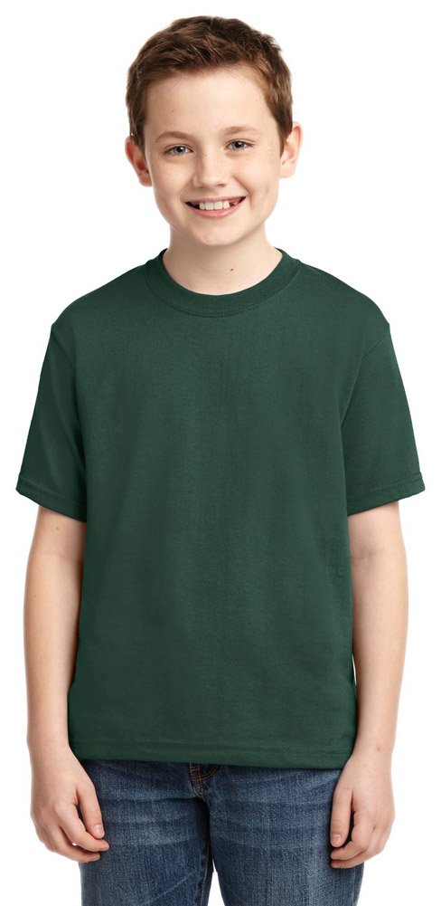 Jerzees boys Heavyweight Blend T-Shirt(29B)-FOREST GREEN-S