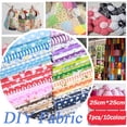 thumbnail image 3 of Navy 7 Pc Cotton Fabric Squares 9.84X9.84 Inch Precut Patchwork Bundle For Quilting Sewing Crafts Soft Breathable Multicolor Prints, 3 of 7