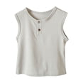 thumbnail image 1 of Plebaso Débardeurs pour Enfants en Coton Garçons Filles Camisoles Sans Manches Décontractées Col Rond Confortables T-Shirts d'Été, 1 of 5