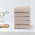 thumbnail image 2 of 5pc Velvet Towel Plain Face Towel Soft Absorbent Face Wash Ah Face Towel, 2 of 7