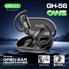 GERLAX GH-56 OWS Open-Ear Wireless Bluetooth Headphones with Charging Case Sports Ear-Hook Design, Built-in Mic, Stereo Sound, Compatible with iOS & Android