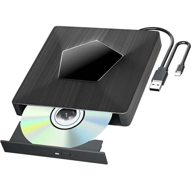 LoonWear Disque Blu Externe, Brûleur Bluray Externe USB 3.0 & Type-C, Lecteur Blu Portable 3D, Disque Blu/dvd Externe pour PC, Disques Blu Externes pour Windows, MacOS, Lapt