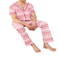 thumbnail image 4 of Family Matching Clothes Christmas Sleepwear  Tree Print Tops Trousers Baby Romper Pajamas Set, 4 of 7