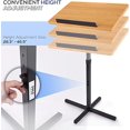 thumbnail image 4 of Pyle Pupitre de Sol Portable sur Pied - Hauteur Réglable, Conception Stable, Support de Présentation pour Enseignant, Conférencier, Salle de Classe, Support de Présentation, Porte-Livre pour Ordinateur Portable avec Tablette Supérieure Inclinée - PLCTND44, 4 of 5
