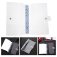 thumbnail image 3 of Binder Cover Bouton-Pression Classeur Transparent Couverture de Carnet Rechargeable, 3 of 8