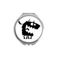 thumbnail image 1 of Miroir Compact Monstre Univers et Extraterrestre Rond Portable de Poche en Verre, 1 of 3