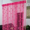 thumbnail image 4 of TIELUTT Rose Thread Door Curtain 2024 39x79 Inch String Curtain with Roses Room Divider Decoration Light Curtains 84 Rosette Curtains with Tiebacks Curtains Darkening Panels for Windows Shirt Curtains, 4 of 8