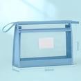 thumbnail image 4 of SLYNSHome Mesh Zipper Pouch Transparent Lightweight Nylon File Folders,A4 Size Multi-Layer Subject Document Organizer Accessories Storage Bag for Office Supplies - Blue, 4 of 6