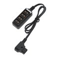 thumbnail image 4 of D Tap Male To 4 Female Splitter, Copper Gold Plated Pins D Tap Male To 4 Female Power Cable  For V Interface Batteries, 4 of 8