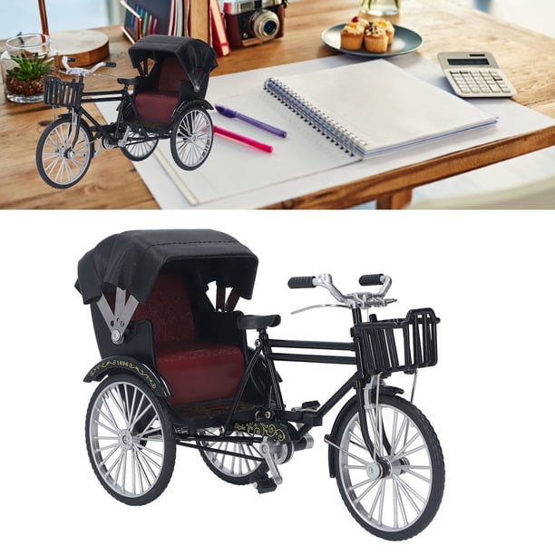 Ornement de tricycle simulé 1:12 Échelle Classique Tricycle Modèle Ornement de tricycle simulé 1:12 Échelle Classique Tricycle Modèle
