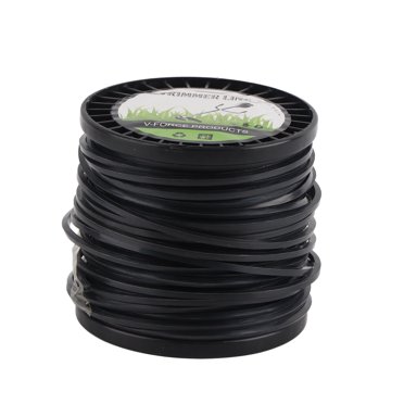 Ligne de Coupe, Ligne en Nylon de 3,3 mm à Faible Bruit, Design Noir, Corde à Haute Efficacité de Coupe, Corde Quadrangulaire, Ligne de Coupe-Herbe, Corde de Wacker, Convient à la Plupart des Tondeuses à Gazon et Tondeuses