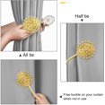 thumbnail image 4 of Crystal Curtain Tiebacks, 2 Pack Star Style Curtain Holdbacks Diamond Clips with Stretchy Wire Rope for Home Office Decoration, 4 of 7