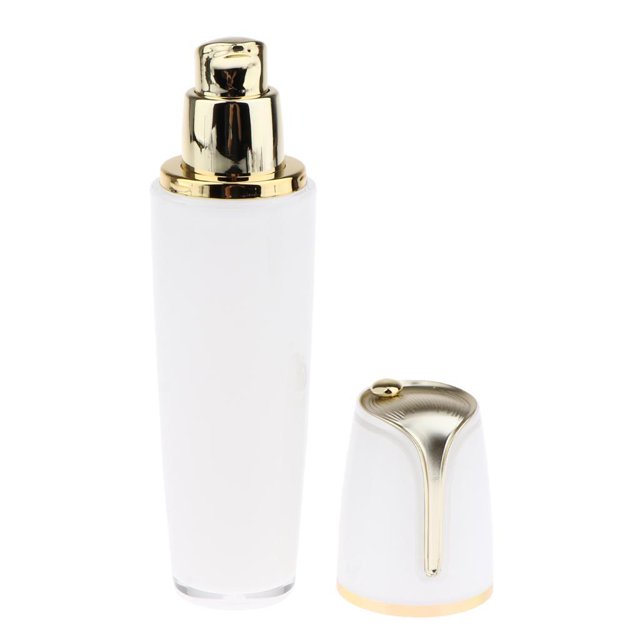 fastboy Vide Rechargeable Acrylique Pompe Bouteille Bouteille Bouteille Récipient pour Lotion Golden + Blanc 50ml 1Set