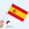 thumbnail image 4 of Anley Spain Mini Flag 12 Pack - Hand Held Small Miniature Spanish Flags on Stick - 5.5x8 Inch with Solid Pole & Spear Top, 4 of 7