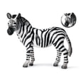 thumbnail image 3 of 1/4Pcs Simulation Zebra Wild Animal Model Figurine Desktop Ornament Kids Toy, 3 of 10
