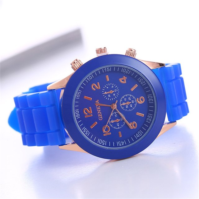 TIMIFIS Watches for Women Fashion Silicone Three Eyes Candy Color Ladies Round Watch ummer