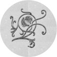 thumbnail image 1 of Ahgly Company Tapis de Zone Rond d'Intérieur Lavable à la Machine, Style Transitionnel, Gris Platine, 5 Pieds Rond, 1 of 7