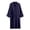 Dark Gray, variant on Bocqde Robe for Women Casual Solid Color Knot Bathrobe Soft Lightweight Cotton Nightgown with Pocket