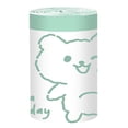 thumbnail image 1 of Small Trash Bags Drawstring ，small Bathroom Garbage Bags， 120 Counts Trash Can Liners For Bathroom Kitchen ，White Rabbit Print 4 Gallon Small Trash Can Liners, 1 of 3