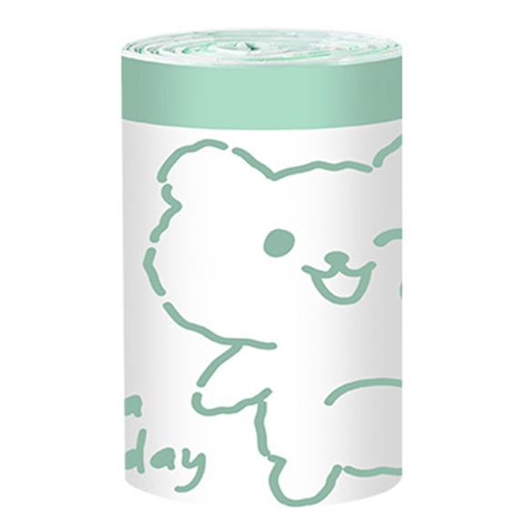 Small Trash Bags Drawstring ,small Bathroom Garbage Bags, 120 Counts Trash Can Liners For Bathroom Kitchen ,White Rabbit Print 4 Gallon Small Trash Can Liners