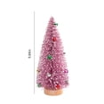 thumbnail image 3 of Desktop Miniature Pine Tree ,Small Christmas Tree,Mini Christmas Tree,Tabletop Small Pine Tree Decor ,Christmas Tree Toppers , Bottle Brush Fake Trees with Wooden Base for Tabletop Decorative, 3 of 9