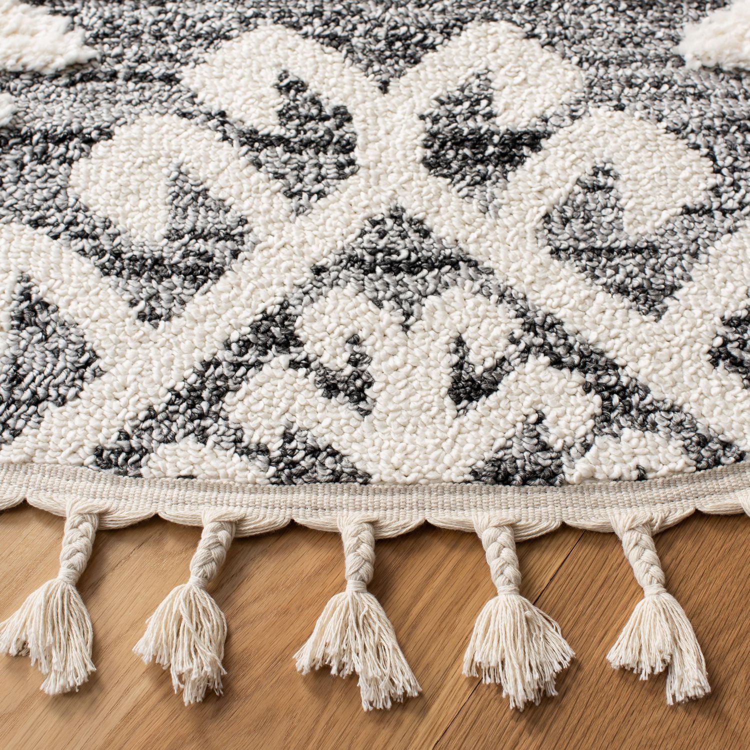 Safavieh Moroccan Tassel Desmond Tapis Géométrique Shag
