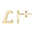 thumbnail image 4 of XZNGL Gold 26 Alphabet Stud Earrings With Gold Plated Finish Womens Earrings, 4 of 9