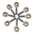 thumbnail image 2 of 10PCS-12mm Bore Diameter POS12 Rod End Bearing M12x1.75 Thread Ball Joint Rod Ends ,Low Friction, 2 of 2
