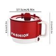 thumbnail image 2 of Rkstn Electric Cooking Pot Mini Hot Pot with Foldable Handle, Portable Large-Capacity Hot Pot with Mobile Phone Cover, Steak Rice, Ramen and Oatmeal, 2 of 5