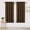BW, variante sur TopLLC Rideaux Occultants, Rideaux pour Chambre Rideaux Isolation Thermique Économie d'Énergie Rideaux pour Chambre et Cuisine Rideaux Scandinaves Couleur Unie Soie Noire Rideaux Occultants