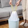thumbnail image 4 of Cagogo under $5 Drawstring Garbage Bag, 30 Pack Drawstring Trash Bags, Large Capacity Rope Tie Garbage Bags, Heavy Duty Tear Resistant Trash Bags, Kitchen Bathroom Waste Bags, 4 of 6