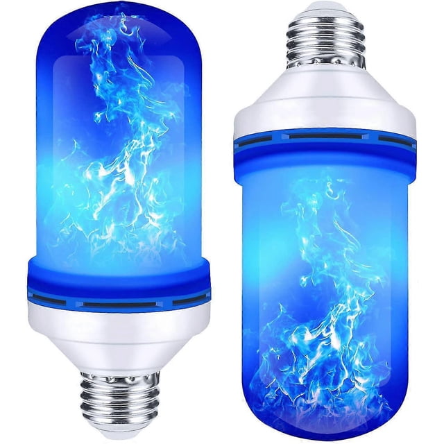 LED by the flameffekt, 4-position flamlampor, 2-pack, blue E26
