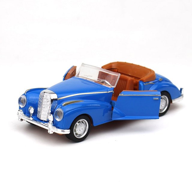 Modèle de Véhicule 1:32 Super Classique Voiture Jouet à Rétrofriction Collection Éducative Porte Ouverte Modèle de Voiture Cadeau pour Audi Bleu