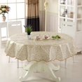 thumbnail image 1 of Nappe Ronde 60 Pouces, pour 4 Places Housse de Table Ronde, Housse de Table Ronde Résistante aux Taches, Lavable. pour Intérieur, Nappe Extérieure, Cuisine, Salle à Manger, Mariage, Fêtes, 1 of 6