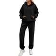 thumbnail image 2 of sageysalite Ensembles de Survêtements pour Femmes Col Rond Chandail à Enfiler Manches Longues Ensembles 2 Pcs Décontractés Entraînement Course Jogger Ports Tenues d'Automne, 2 of 6