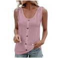 thumbnail image 1 of Cameland Débardeur à Encolure en U d'Été pour Femme, Mode, Uni, Décontracté, Style Caverne, Sans Manches, 1 of 7