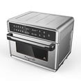 thumbnail image 2 of Megachef 10 in 1 Electronic Multifunction 360 Degree Hot Air Technology Countertop Oven, Silver Chrome, 25 Liter Capacity, 2 of 5