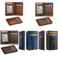 thumbnail image 3 of fastboy Men S Wallet Card Holder RFID Blocking Slim Leather Money Clip Easy Leather Wallet Card Holder A, 3 of 6