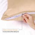thumbnail image 2 of Unique Bargains Satin Pillowcase Zippered Silky Sateen, 2 of 9