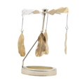 thumbnail image 4 of ziyahi Rotating Candlestick Metal Rotating Tea Light Candle Holder for Fireplace Feather, 4 of 9