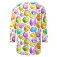 thumbnail image 3 of UPPADA Bunny T-Shirts de Pâques pour Femmes Lapin Oeuf Imprimé T-Shirts Manches 3/4 Col Rond T-Shirts d'Été Décontractés Mignons T-Shirts Graphiques Chandail Confortable Haut Vert,TG, 3 of 5