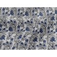 thumbnail image 4 of oneOone Viscose Jersey Fabric Leaves & Floral Block Printed Fabric 1 Yard 60 Inch Wide, 4 of 4