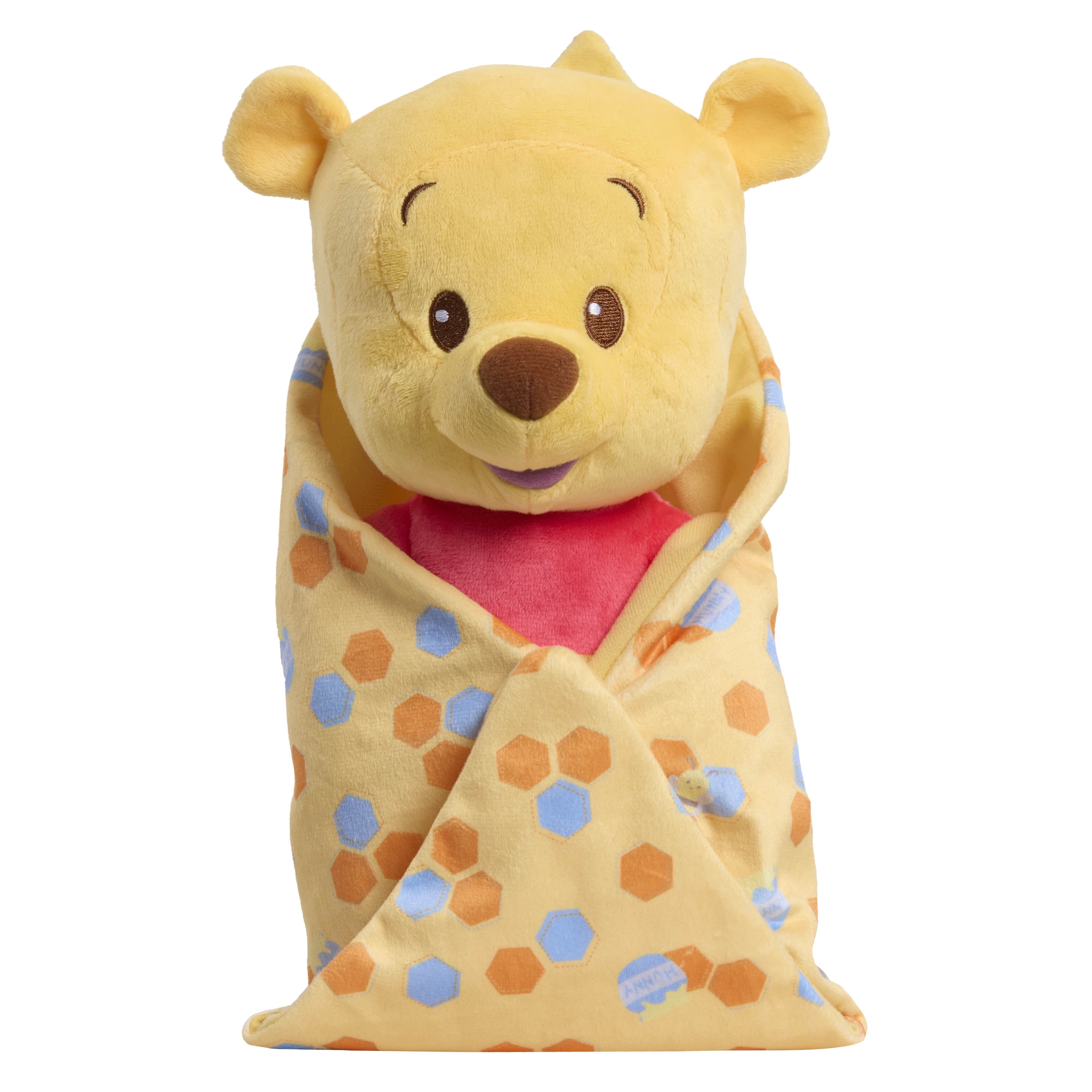 Disney Plush With Blanket Winnie the Pooh, 25 cm Stuffed Animal Toy for Kids Ages 2 and Up