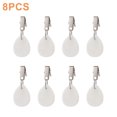 thumbnail image 3 of 8pcs drop-shaped black marble pendant tablecloth holder (3.5*4.5cm), 3 of 14