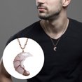 thumbnail image 4 of XZNGL Moon Safety Long Life Lock Necklace Fashionable silver Necklace, 4 of 9