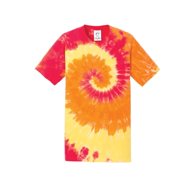 Gravity Threads Mens Tie-Dye Short-Sleeve T-Shirt - Blaze Rainbow - 3X-Large