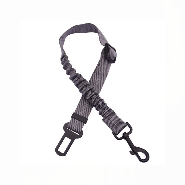 Youkk Dog Leash Safety Harness Reflective Cord Double-sided Workmanship Long-lasting Buckle Adjustable Resilience Gray